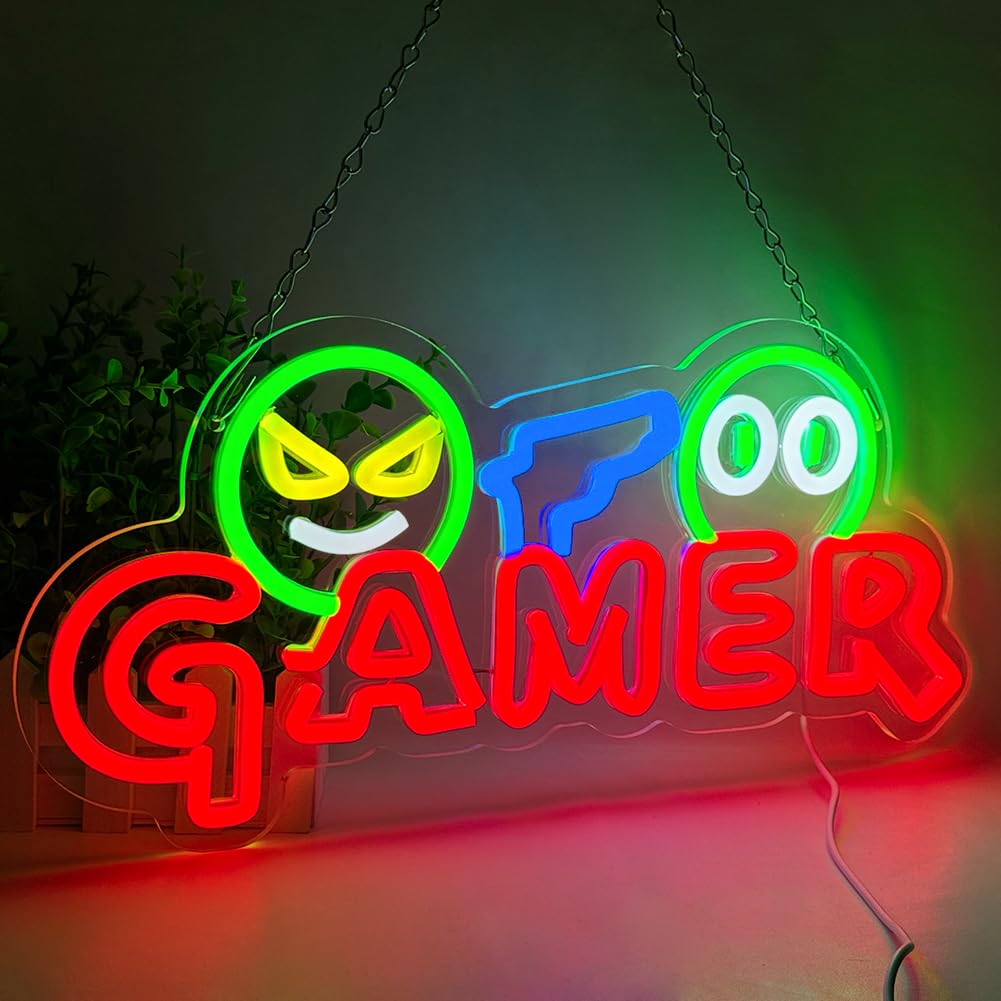 Party Games Graduation - Enseigne néon LED Gamer, Lampe murale