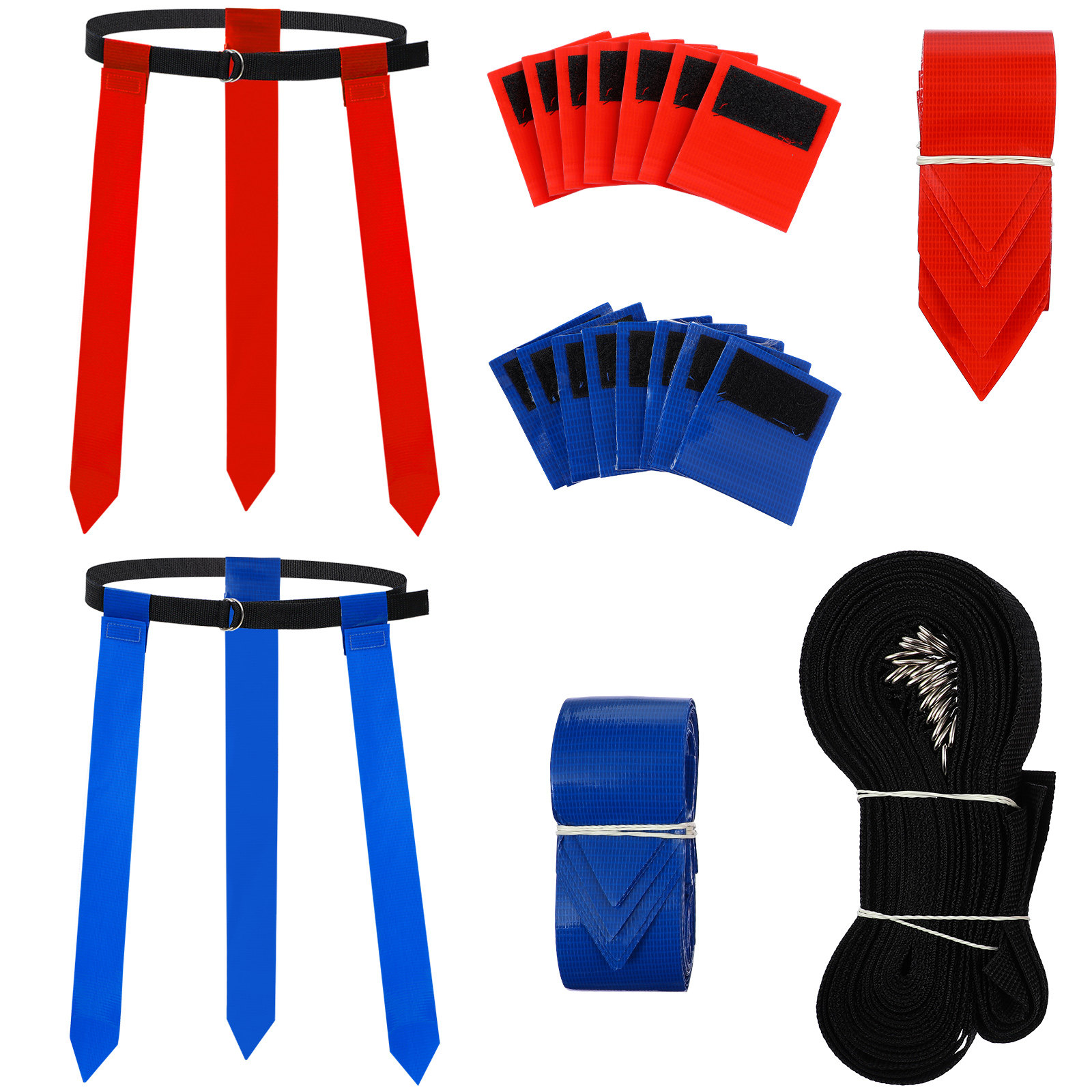 Capture Flag Set - Ceintures de football avec drapeaux assortis,