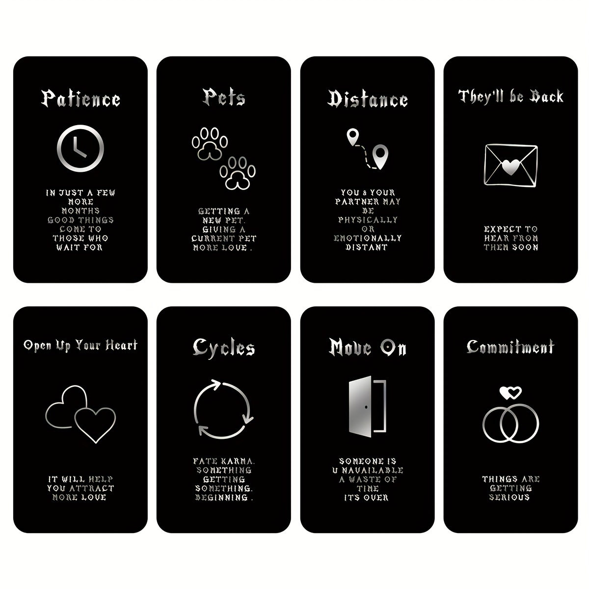 Party Games Meaning - Set de tarot pour débutants, cartes