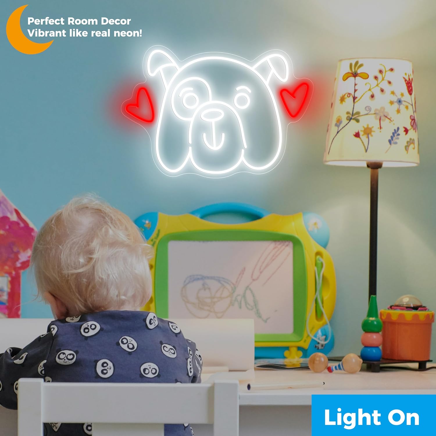 Enseigne néon LED Love Dog, lu - Party Games Shop avis et prix