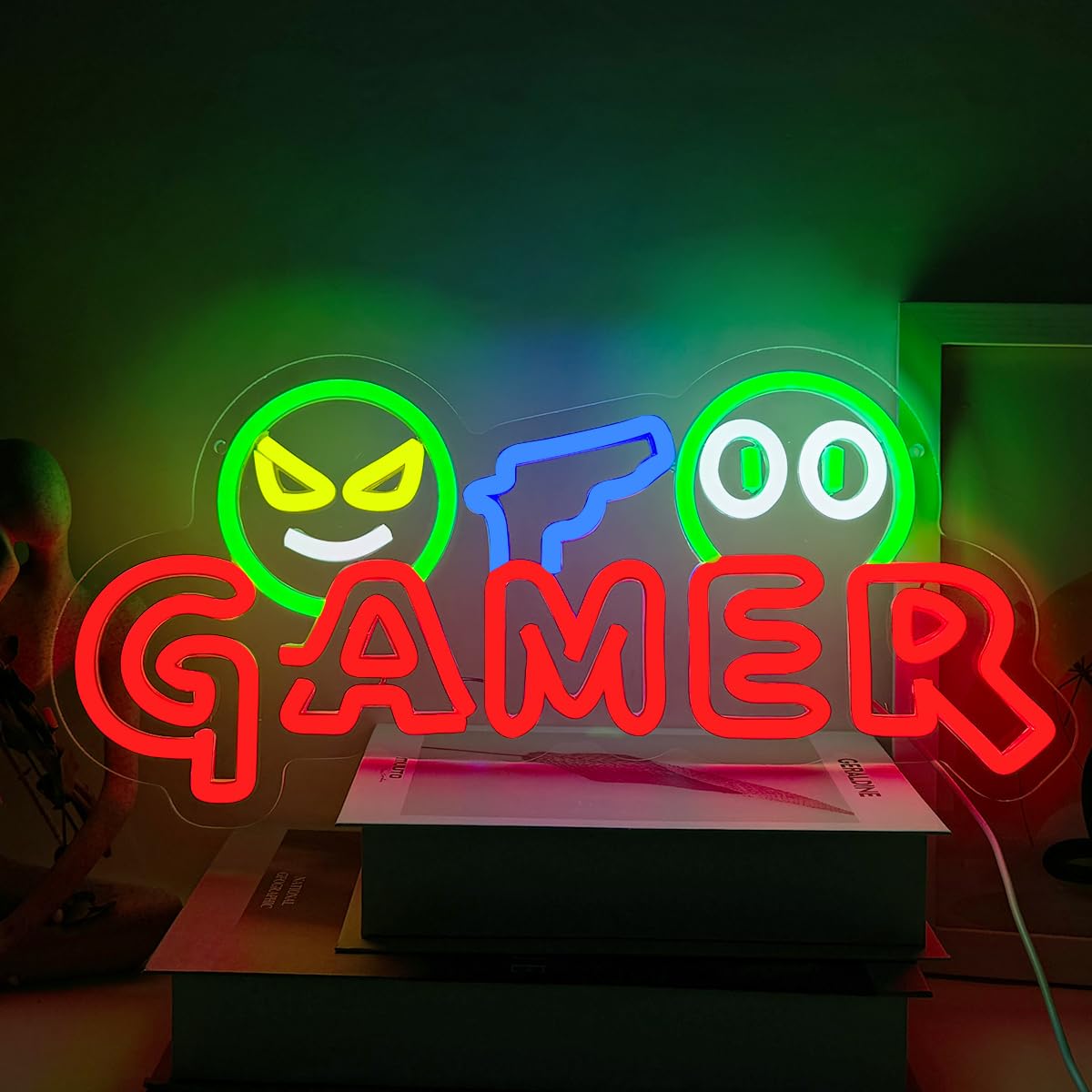 Enseigne néon LED Gamer, Lampe - Party Games Graduation avis et prix