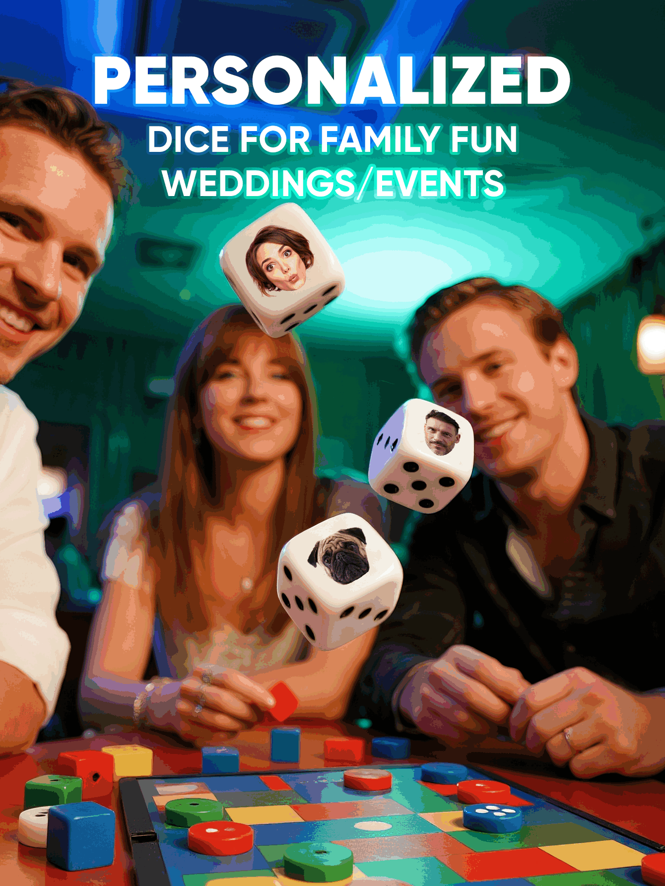 Dés à visage personnalisé, dés - Party Games Graduation avis et prix