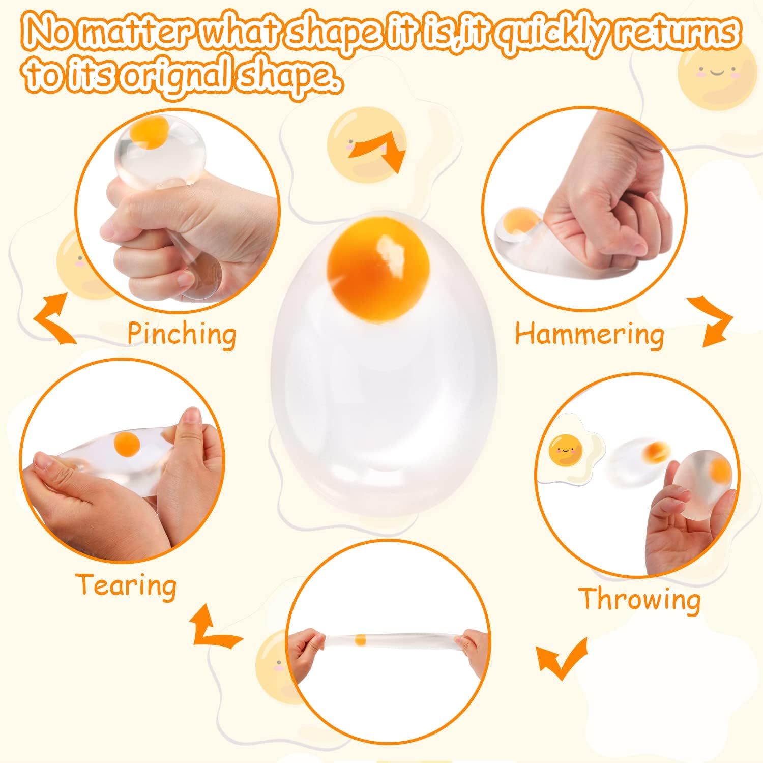 Balle Squishy Funky Egg - Joue - Party Games Graduation avis et prix